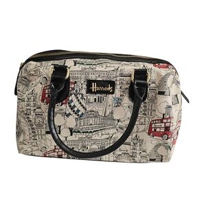 Harrods London Graphics Satchel Bag